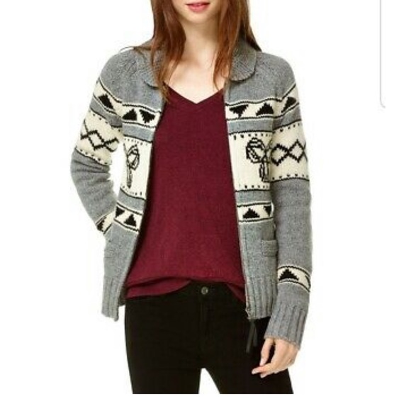 TNA Sea to Sky Sweater 100% Lamb’s Wool Grey - Picture 4 of 7